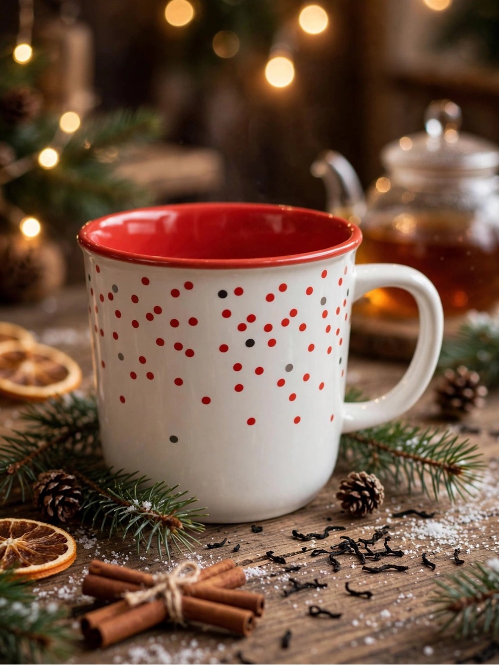 DAVIDsTEA Polka Dot Mug